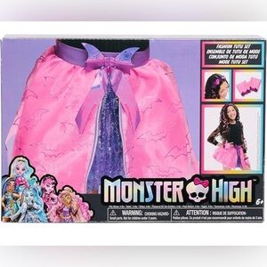 Monster High Pink and Purple Costume Cape with Bow